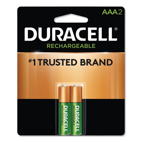 Duracell® Rechargeable StayCharged NiMH Batteries, AAA, 2/Pack