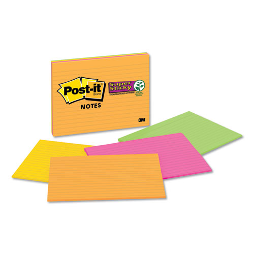 Meeting Notes in Rio de Janeiro Colors, Lined, 8 x 6, 45-Sheet, 4/Pack | by Plexsupply