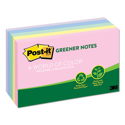 Image of Original Recycled Note Pads, 3" x 5", Sweet Sprinkles Collection Colors, 100 Sheets/Pad, 5 Pads/Pack