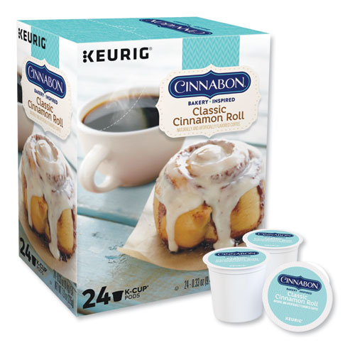 Image of Cinnabon® Cinnabon Classic Cinnamon Roll Coffee K-Cups, 24/Box