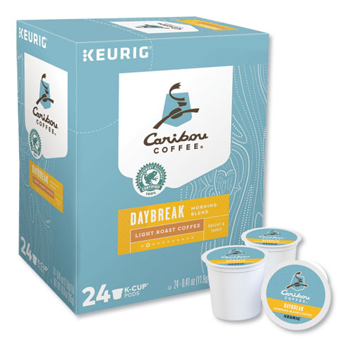 Image of Caribou Coffee® Daybreak Morning Blend Coffee K-Cups, 96/Carton