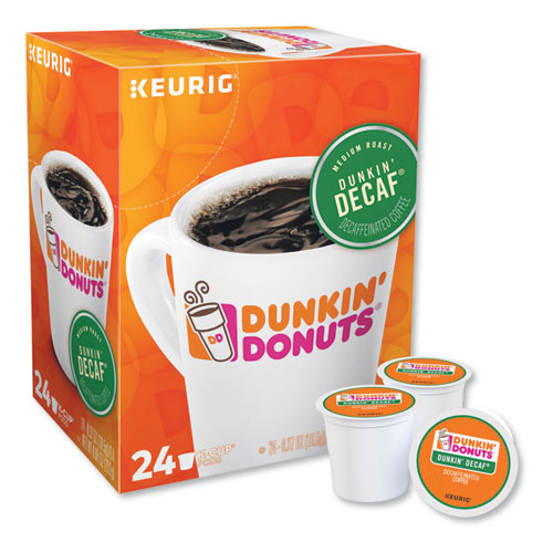 Image of Dunkin Donuts® K-Cup Pods, Dunkin' Decaf, 24/Box