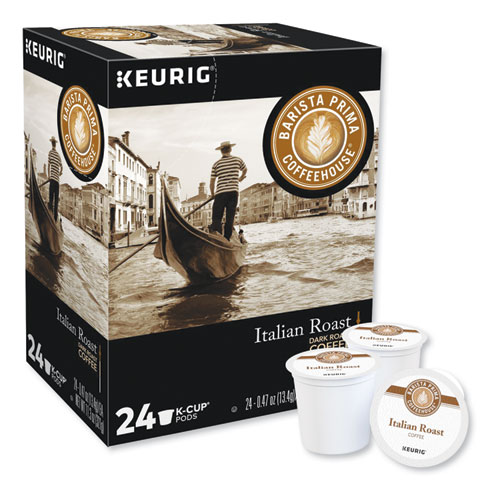 Image of Barista Prima Coffeehouse® Italian Roast K-Cups Coffee Pack, 24/Box