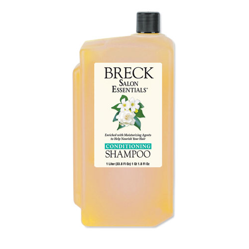 Image of Breck Conditioning Shampoo Refill for 1 L Liquid Dispenser, Pleasant, 1 L, 8/Carton