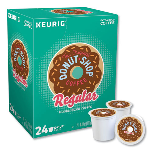 Donut Shop Coffee K-Cups, Regular, 24/Box