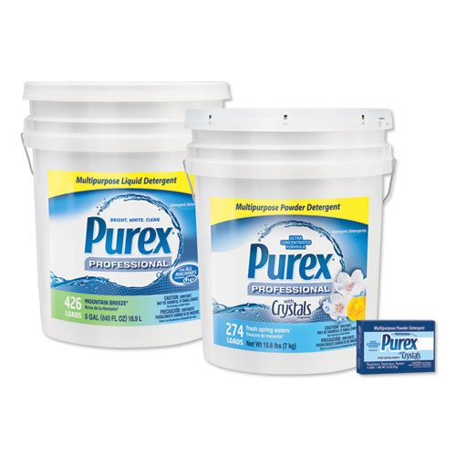 Image of Purex® Dry Detergent, Fresh Spring Waters, Powder, 15.6 Lb. Pail G Waters
