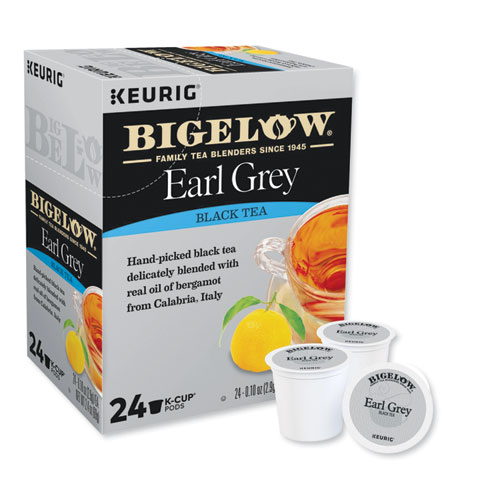 Image of Bigelow® Earl Grey Tea K-Cup Pack, 24/Box, 4 Box/Carton