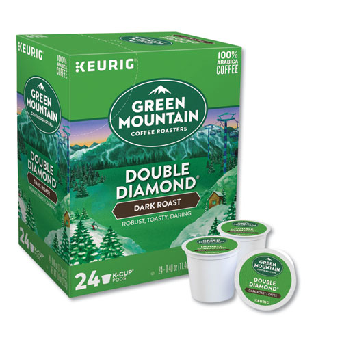 Image of Green Mountain Coffee® Double Black Diamond Extra Bold Coffee K-Cups, 24/Box
