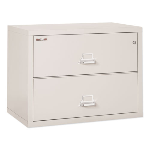 Fireking® Insulated Lateral File, 2 Legal/Letter-Size File Drawers, Parchment, 37.5" X 22.13" X 27.75"