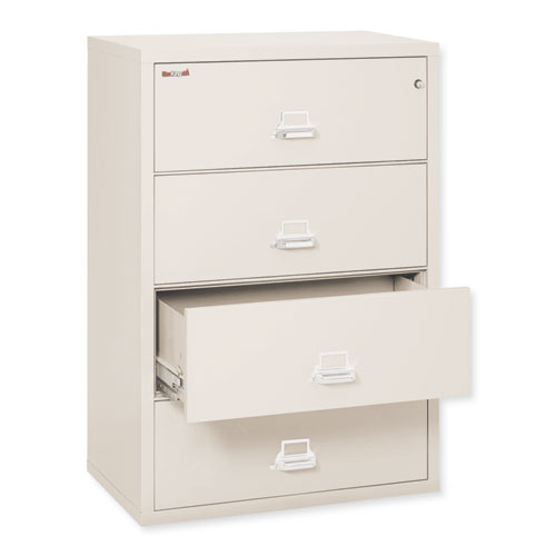 4-Drawer Lateral File, 37-1/2w x 22-1/8d, Letter/Legal, Parchment FIR43822CPA