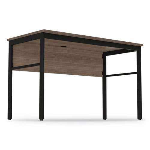 Image of Linea Italia® Urban Series Desk Workstation, 59" X 23.75" X 29.5", Natural Walnut