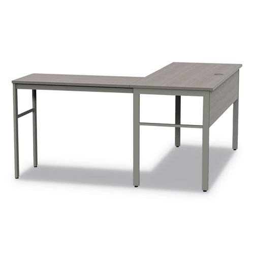 Urban Series L- Shaped Desk, 59" x 59" x 29.5", Ash