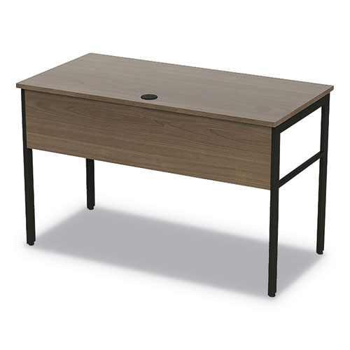 Image of Linea Italia® Urban Series Desk Workstation, 47.25" X 23.75" X 29.5", Natural Walnut