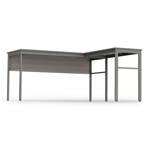 Image of Linea Italia® Urban Series L- Shaped Desk, 59" X 59" X 29.5", Ash
