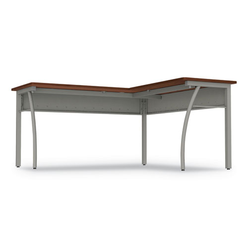 Image of Linea Italia® Trento Line L-Shaped Desk, 59.13" X 59.13" X 29.5", Cherry