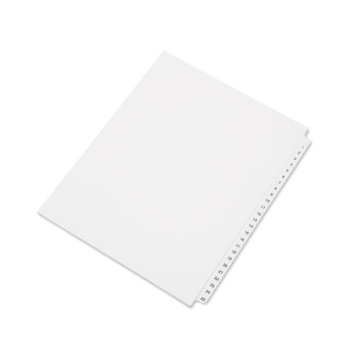 7530014072250 SKILCRAFT Table of Contents Indexes, 25-Tab, 1 to 25, 14 x 8.5, White, 1 Set