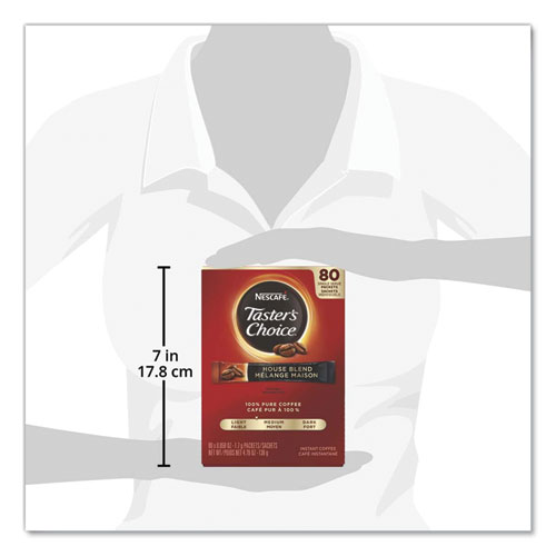 Image of Nescafã©® Taster'S Choice Stick Pack, House Blend, .06 Oz, 480/Carton