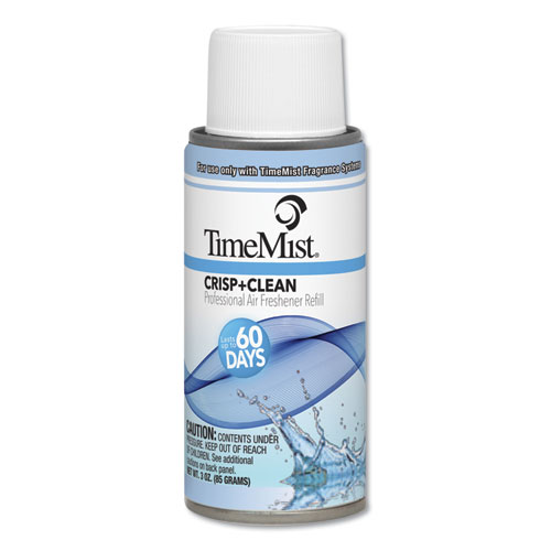 TimeMist® Premium Metered Air Freshener Refill, Baby Powder, 5.3 oz Aerosol Spray, 12/Carton
