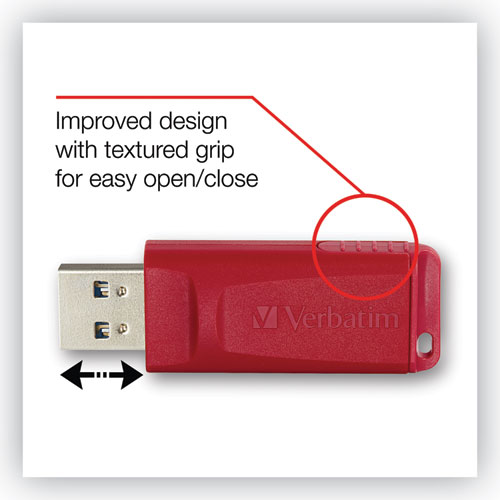 Store n Go USB Flash Drive, 16 GB, Red