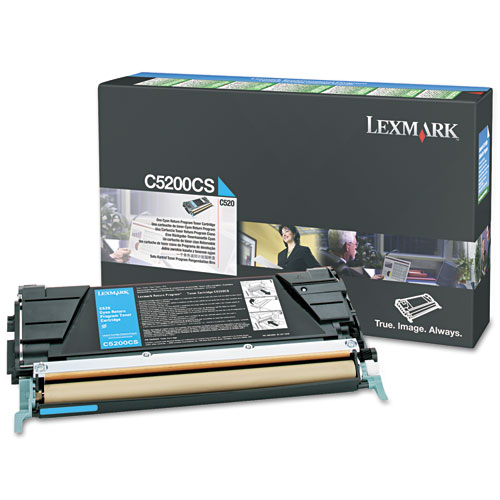 Lexmark™ C5220CS Toner, 3000 Page-Yield, Cyan