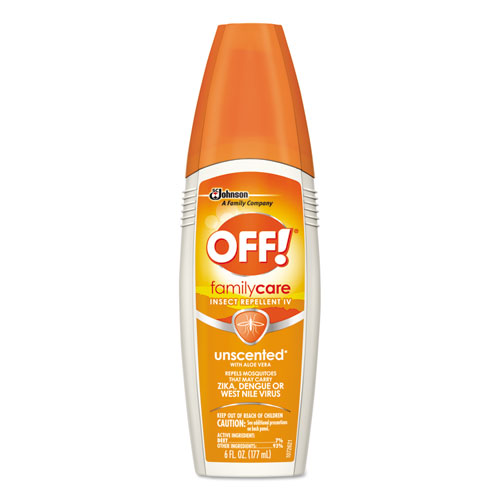 OFF!® FamilyCare Clean Feel Spray Insect Repellent, 6 oz Spray Bottle, 12/Carton