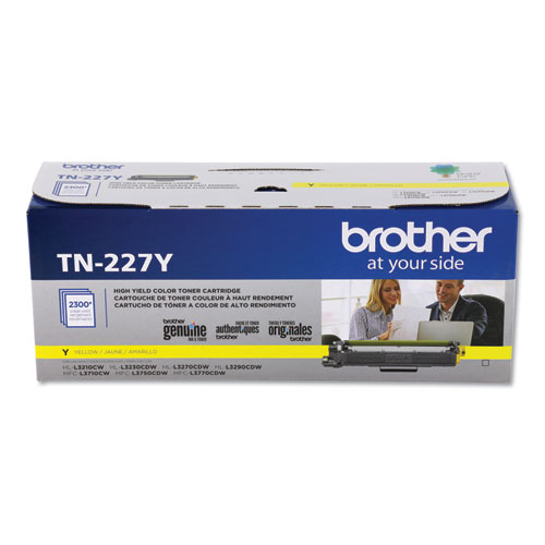 Image of TN227Y High-Yield Toner, 2,300 Page-Yield, Yellow