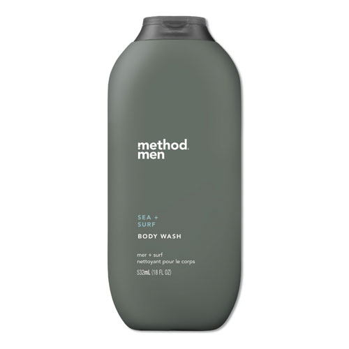 MENS BODY WASH, 18 OZ, SEA AND SURF, 6/CARTON