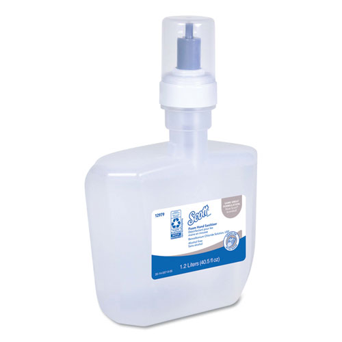 Scott® Essential Alcohol-Free Foam Hand Sanitizer, 1,000 mL Cassette, Unscented, 6/Carton