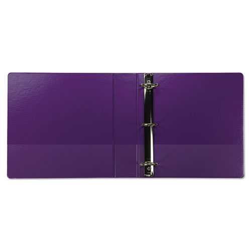 Earth’s Choice Biobased Durable Fashion View Binder, 3 Rings, 2" Capacity, 11 x 8.5, Purple, 2/Pack