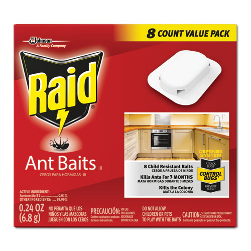 Ant Baits, 0.24 oz, 8/Box, 12 Boxes/Carton