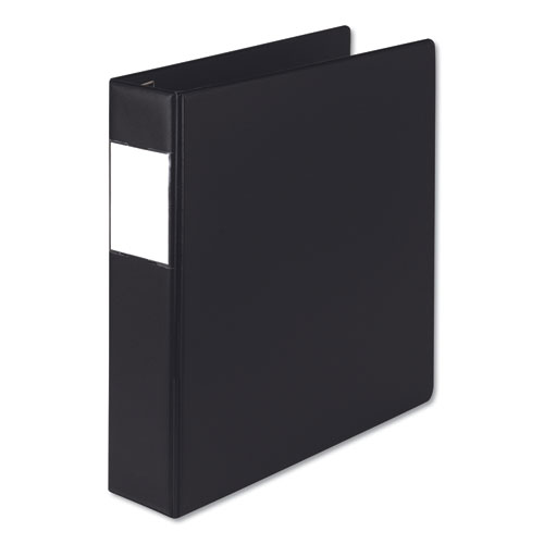 Earth's Choice Biobased Locking D-Ring Reference Binder, 3 Rings, 2" Capacity, 11 x 8.5, Black