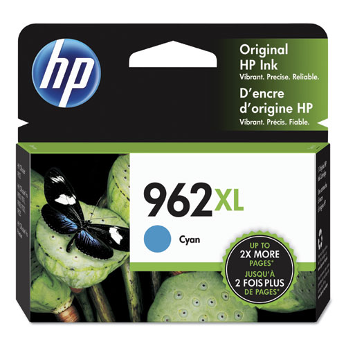HP 962XL, (3JA00AN) High-Yield Cyan Original Ink Cartridge