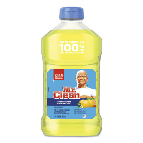 Image of Mr. Clean® Multi-Surface Antibacterial Cleaner, Summer Citrus, 45 Oz Bottle, 6/Carton