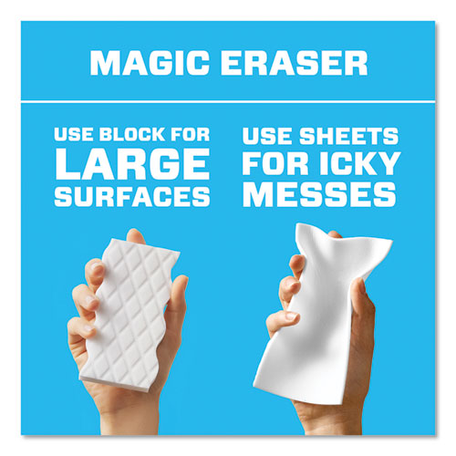 MAGIC ERASER SHEETS, 3.5" X 5.8" X 0.03", WHITE, 16/PACK, 8 PACK/CARTON