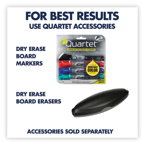Image of Quartet® Classic Series Total Erase Dry Erase Boards, 96 X 48, White Surface, Black Aluminum Frame