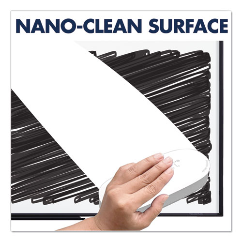 Image of Quartet® Classic Series Nano-Clean Dry Erase Board, 48 X 36, White Surface, Black Aluminum Frame