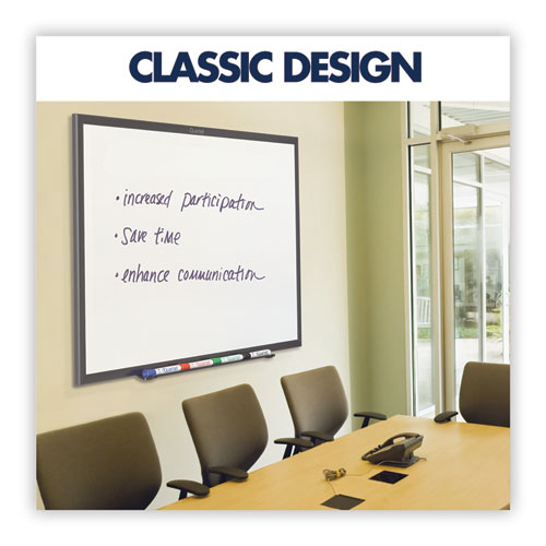 Classic Series Nano-Clean Dry Erase Board, 48 x 36, White Surface, Black Aluminum Frame