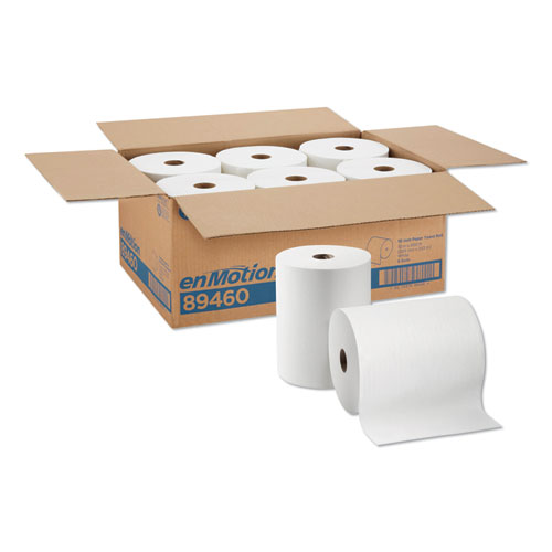 Paper Towel High Capacity Rolls, 1-Ply, 10" x 800 ft, White, 6 Rolls/Carton