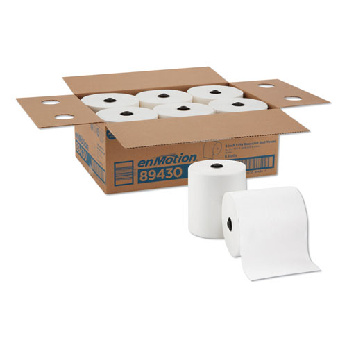 EPA Compliant Paper Towel, 8.25" x 700 ft, White, 6 Packs/Carton