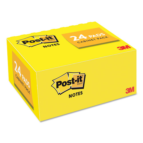 Image of Original Pads in Canary Yellow, Value Pack, 1.38" x 1.88", 100 Sheets/Pad, 24 Pads/Pack