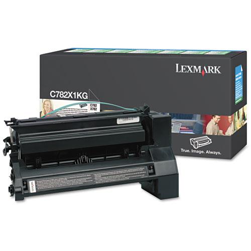 C782x1kg Extra High-Yield Toner, 15000 Page-Yield, Black