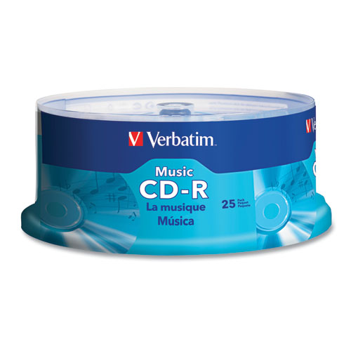 Cd-R Music Recordable Disc, 700mb, 40x, 25/pk
