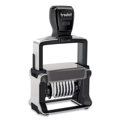 Image of Trodat® Professional Self-Inking Numberer, Eight Bands/Digits, Type Size: 2, Black