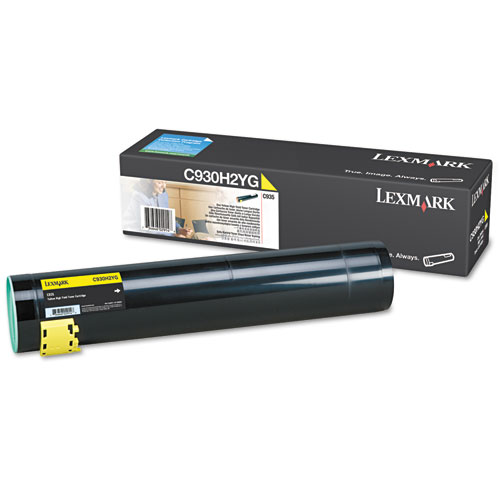 Lexmark™ C930H2YG High-Yield Toner, 24000 Page-Yield, Yellow