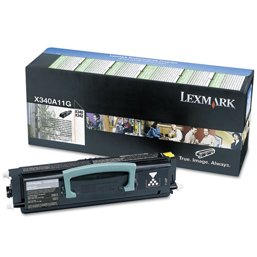 Lexmark™ X340A11G Toner, 2,500 Page-Yield, Black