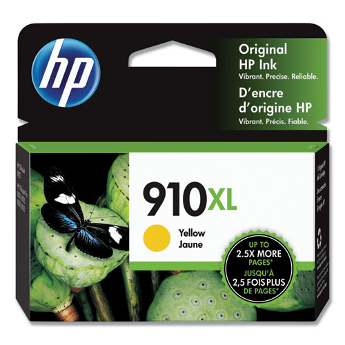 HP 910XL, (3YL64AN) High-Yield Yellow Original Ink Cartridge
