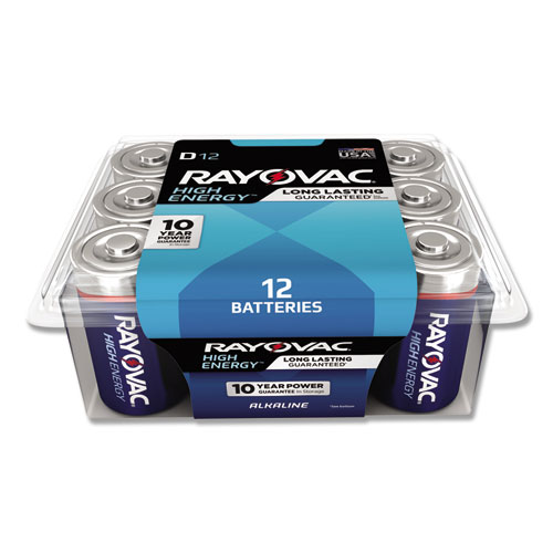 Image of Alkaline D Batteries, 12/Pack