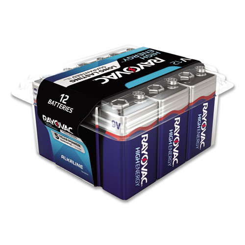 Rayovac® Alkaline 9V Batteries, 12/Pack