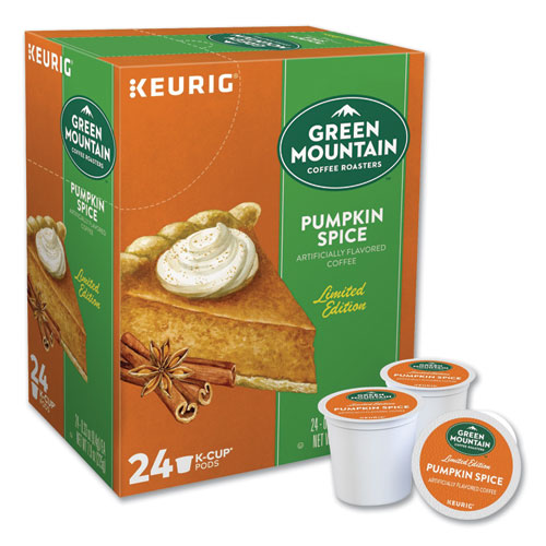 Fair Trade Certified Pumpkin Spice Flavored Coffee K-Cups, 96/Carton
