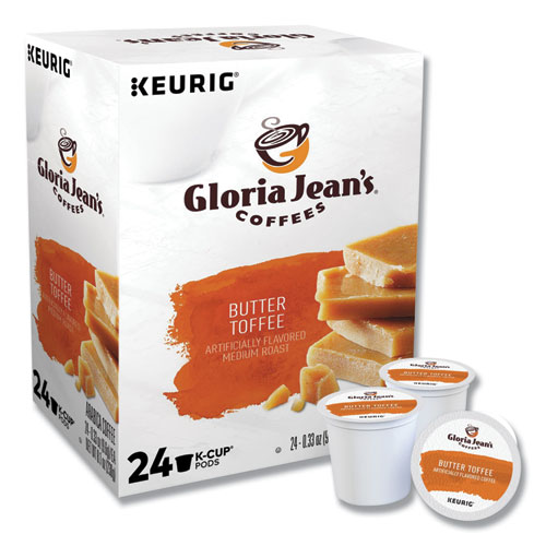 Image of Gloria Jean'S® Butter Toffee Coffee K-Cups, 96/Carton